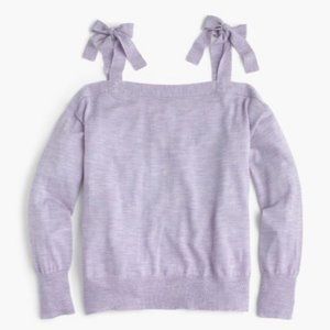 J. Crew Merino Wool Cold Shoulder Sweater